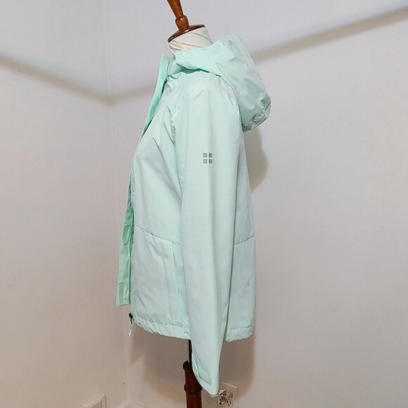 Swiss Alps Mint/Aqua Rain Jacket S - Picture 9 of 16